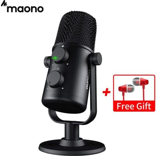 MAONO AU-902 USB Condenser Microphone Cardioid Sreaming Mic Podcast Studio PC Mic for YouTube, Skype, Gaming, On-line Teaching