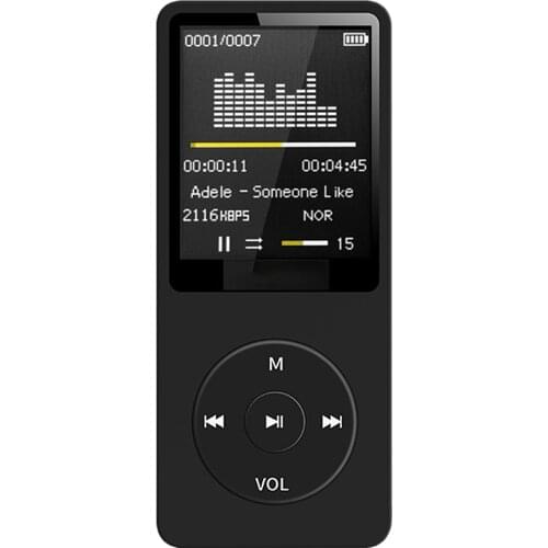 1.8 inch MP3 Player LCD Screen FM MP3 WAV Radio Video Hifi Player Games Movies E-Books Music Players Support SD Card