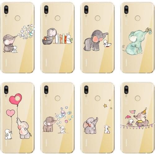 Soft Silicone Phone Case For Huawei P9 Lite Mini P10 Plus P20 Pro P Smart Elephant Back Cover For Huawei P10 P20 P8 P9 Lite 2017