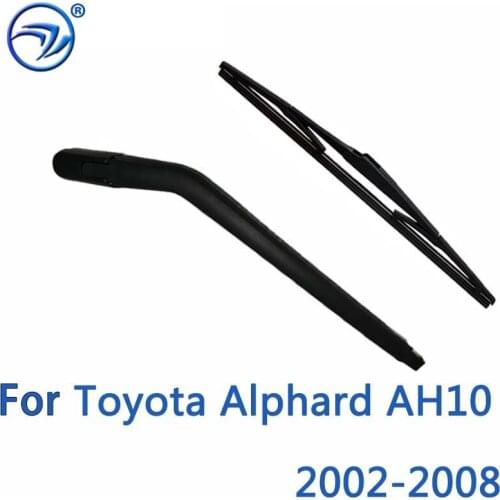 Wiper 16" Rear Wiper Blade & Arm Set Kit For Toyota Alphard AH10 Windshield Windscreen 2002 2003 2004 2005 2006 2007 08