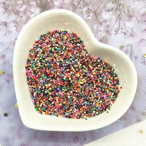 Multi Size 1mm 2mm Circle Dot Shape Pvc Loose Sequins Paillettes Party Craft Nail Arts Sequin Wedding Decoration Confetti 10g