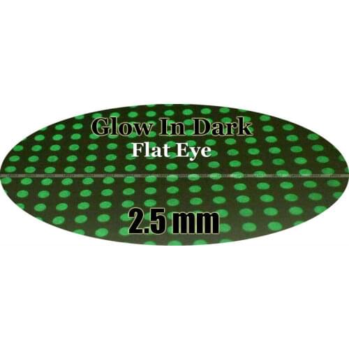 2.5mm Flat Glow in Dark / Wholesale 400 Flat Eyes, Fly Tying, Jig Tying, Lure Making, Spinnerbaits