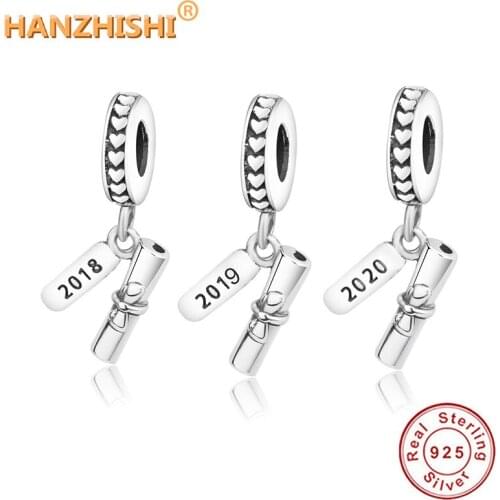 2020 Newest Collection 925 Sterling Silver Number 2020 Books Dangle Charm Bead Fit Original pandora Charms Bracelet DIY Jewelry