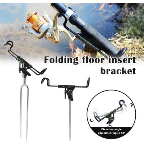 Portable Adjustable Metal Rod Stand Rod Holder for Bank Fishing Bracket Rod Holder