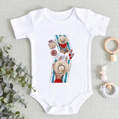 Vogue Super Mom Casual Toddler Baby Rompers Funny Newborn Girls Bodysuits Boys Clothes Kids Summer Short Sleeve Jumpsuit Outfits