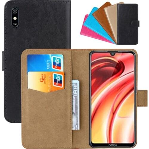 Luxury Wallet Case For TP-Link Neffos C9s PU Leather Retro Flip Cover Magnetic Fashion Cases Strap