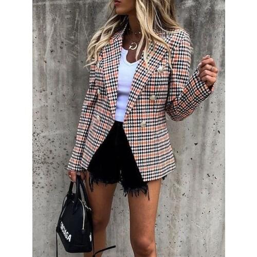 Shein Romwe Women's Double-breasted Blazers