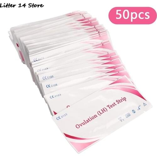 50Pcs LH Tests LH Ovulation Test Strips First Response Ovulation Urine Test Strips Over 99% Accuracy Test