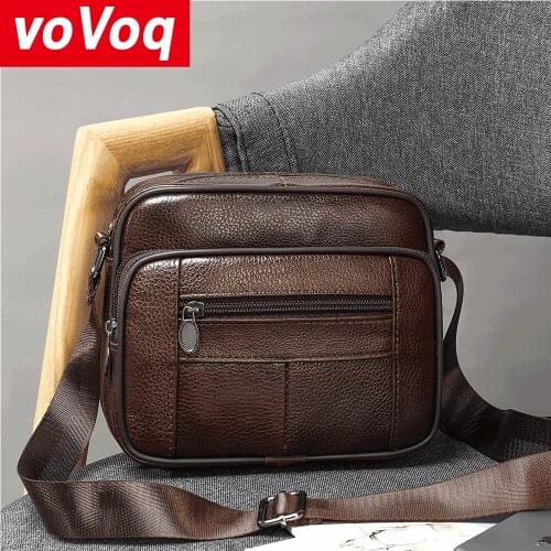 Vintage Real Leather Male Design One Shoulder Messenger Bag Cowhide Fashion Cross-body Bag 8" Pad University School Book Bag Hot