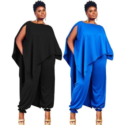 Women Sexy Outfits Plus Size 4XL 5XL Clothing Sets Elegant Summer Tops + Pants Two Piece Set Suit for Fitness Outfits