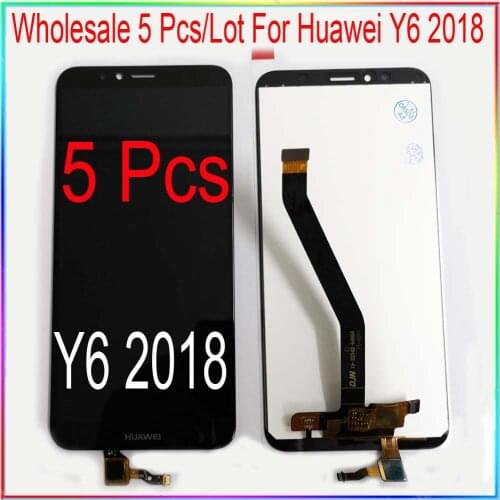 Wholesale 5 Pcs/Lot for Huawei Y6 2018 LCD screen display Y6 Prime 2018 ATU L11 L21 L22 LX1 LX3 L31 L42 with touch assembly