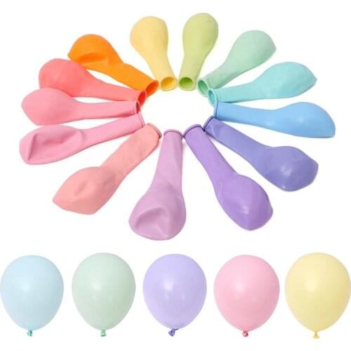 100pcs 10inch Macaron Color Latex Balloon Wedding Decoration Baby Birthday Party Valentines Day Decoration Balloons