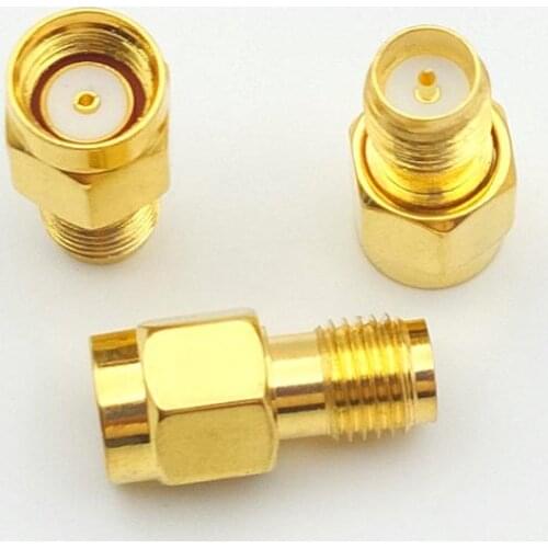 100pcs RP-SMA Male To RP SMA Female straight extension RF Connectors