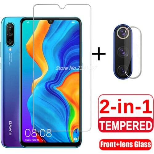 2 In 1 Protective Glass for Huawei P40 P30 P20 Pro Camera Screen Protector Tempered Glass for P20 P30 P40 Lite Light Lens Film