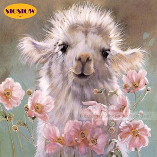 5d Diamond Mosaic Paint With Diamonds Camel Cross Stitch Embroidery Flower Full Display Animal Picture Of Rhinestones Decor Home