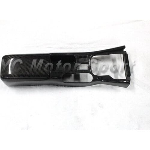 Car Accessories Carbon Fiber RHD Center Console Replacement with Armrest Cover Fit For 1995-1998 S14 Zenki S14A Kouki