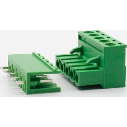 Free shipping 10 sets ht5.08 5pin Terminal plug type 300V 10A 5.08mm pitch connector pcb screw terminal block