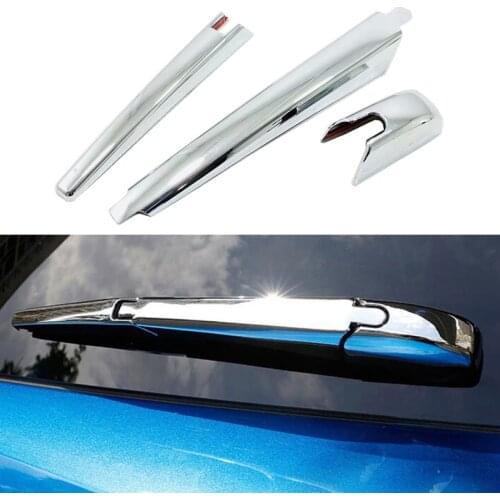For Toyota RAV4 2019 2020 ABS Chrome Rear Window Wiper Arm Blade Cover Trim Overlay Nozzle Molding Garnish
