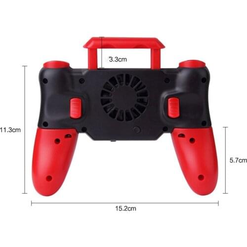 Fan ABS Gamepad Joystick Built-in 800mAh F6 Gamepad Heat Dissipation Cooling for IOS