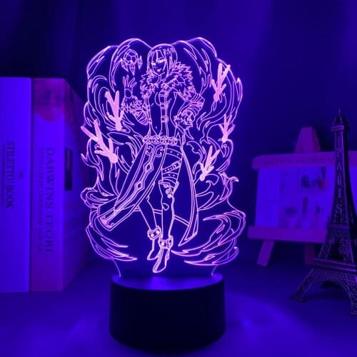Anime The Seven Deadly Sins Merlin Led Night Light for Bedroom Decor Light Brithday Gift The Seven Deadly Sins 3d Table Lamp
