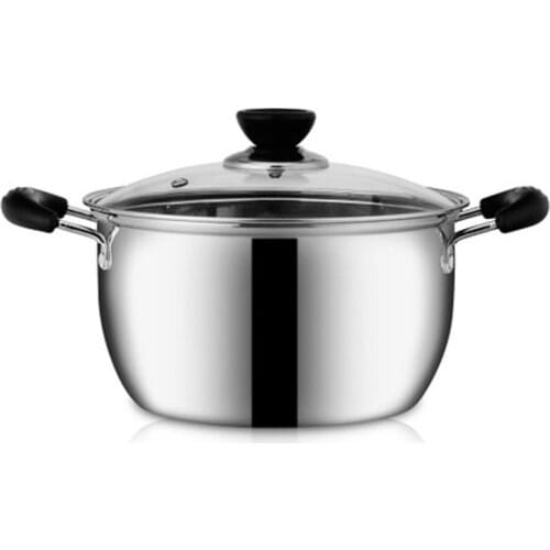 Korean classic soup pot bottom steel double soup pot giftsstainless big cooking pot pots for cooking induction cookware