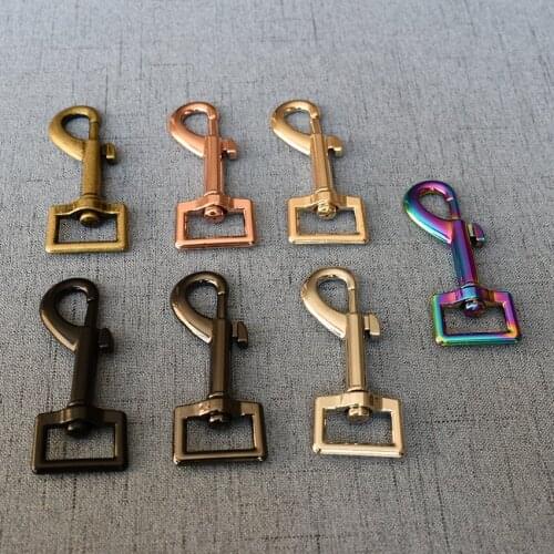 50 Pcs/Lot 20mm Metal Clasps Lobster Dog Collar Keychain Trigger Clips Snap Hook Leather Belt Bag Buckles DIY Accessories