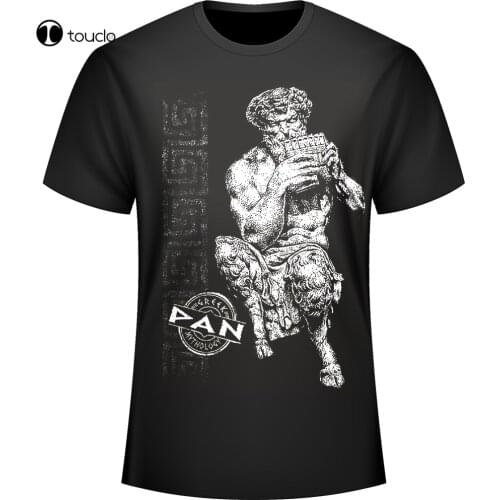 Fashion Design Ancient Greek Gods Pan Image MenS T-Shirt Summer Cotton Short Sleeve O-Neck Unisex T Shirt S-5Xl Tee Shirt