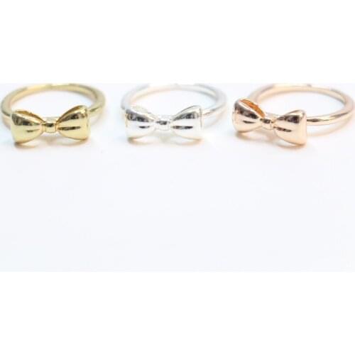 Fashion exclusivenew style cute Big bowknot rings for women
