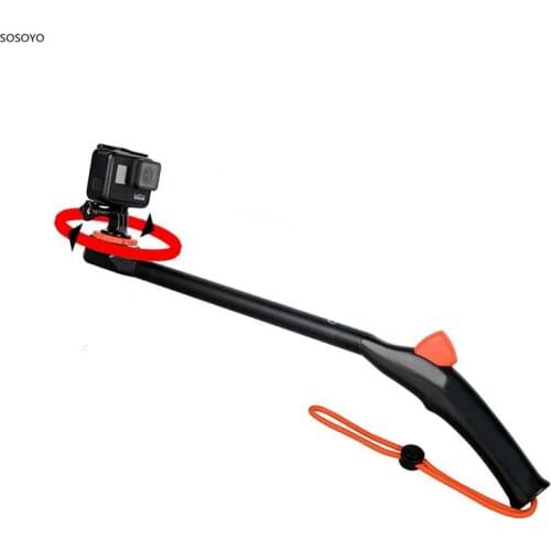 Diving Selfie stick 360 degrees One-click Flip Selfie stick Handheld bracket For GoPro Hero 7 6 5 Sjcam Xiaomi YI Action Camera