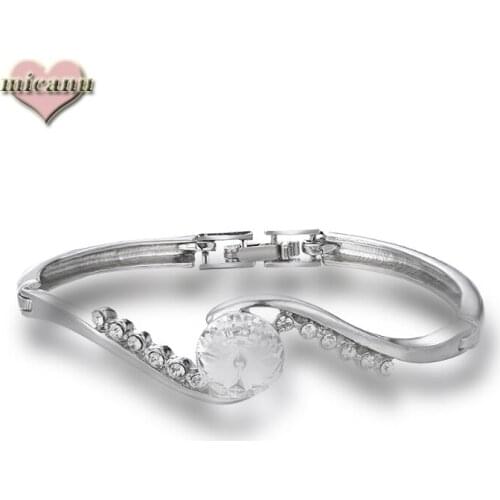 2019 New Trendy Women Bisuteria Accessories Zirconia Euro-American Bracelet Chain Luxury Fashion Love Gift Jewellery Wholesale