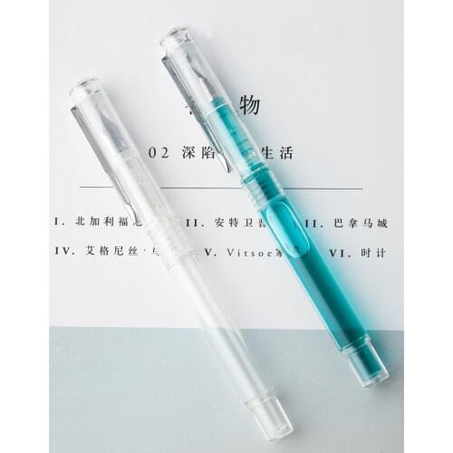 Ins style Fountain pen Crystal vision for writing fresh style calligraphy Stationery student Office school supplies EB215
