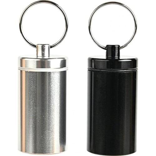 Portable Pill Box Bottle Good Sealing Widely Use Travel Assistant Mini Medicine Container Pill Keychain for Camping Outdoor