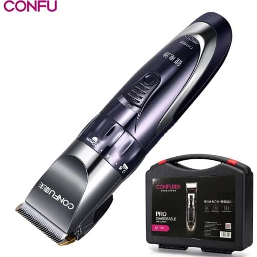 110v-220v Professional Electric Hair Trimmer Hair Clipper Ceramic Titanium Knife Hair Cutting Machine for Men Baby with Toolbox
