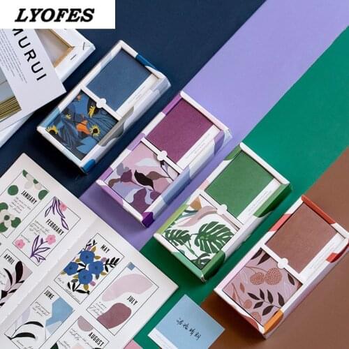 School Supplies Notebook 320 Sheets Creative Color Memo Note Pad Message Notepads Paper Square Office Message Paper Stationery