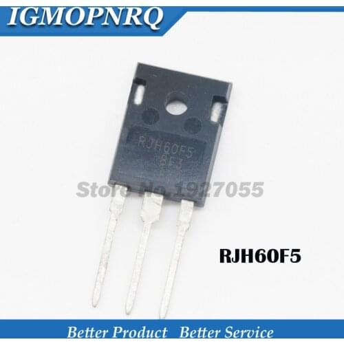 10Pcs RJH60F5DPQ TO-247 RJH60F5 TO-3P 60F5 NEW Welder transistors IGBT single pipe fittings 80 a 600 v