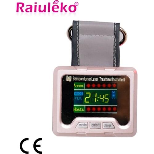 Physiotherapy 650nm Diode Laser Therapy Watch LLLT for Diabetes Rhinitis Cholesterol Cerebral Thrombosis Hypertension Treatment