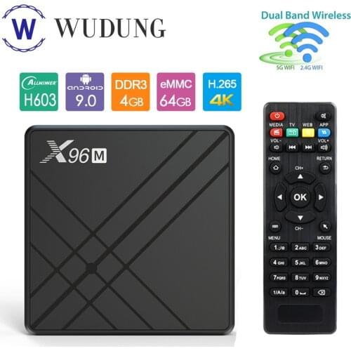 X96M Android 9.0 Smart TV Box Allwinner H603 2G4G DDR3 16GB 32GB 64GB eMMC 2.4G WiFi 4K HD Set Top Box PK X96 MINI