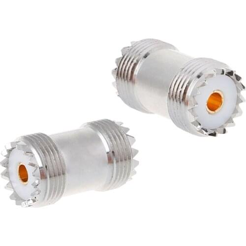 UHF SO239 Female To Female Jack Panel Mount RF Coaxial Adapter Connector Straight F/F