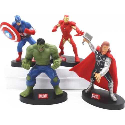 Avengers Cake Decoration Birthday Cake Decoration Plastic Spiderman Superhero Iron Man Captain America Decoration