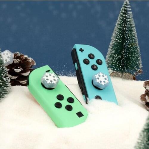 Shaped Snowflake Thumb Stick Grip Cap Joystick Protective Cover For Nintendo Switch NS Lite Joy-con Controller Thumbstick Case