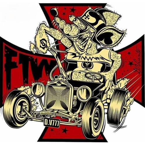 High Quality Cartoon Funny Car Stickers JDM Cover Scratches Bumper Bodywork Windshield Cartoon Protector Decal Kk13*12cm