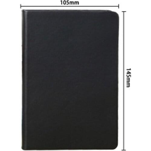W3JD All Black Paper Blank Inner Page Portable Small Pocket Notebook Sketchbook Stationery Gift Hardcover Notepad A5 A6 SIZE