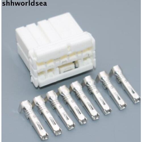 Worldgolden 5/30/100sets 1.8mm 8p auto 8pin plastic housing plug wiring harness female connector 173850-1