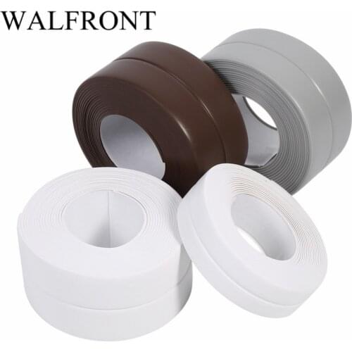 1 Roll Bathroom Shower Sink Bath Sealing Strip Tape PVC Self Adhesive Waterproof Wall Sticker Four Colors For Bathroom Kitchen