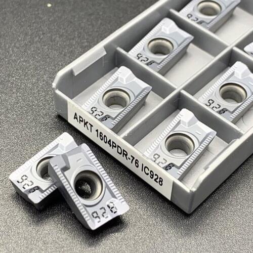 10pcs APKT1604PDR-76 IC928 Carbide blade insert For Iscar APKT1604 PDER for Steel and stainless steel