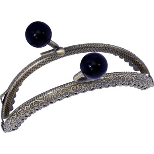 10PCS 8.5CM Metal Frame Mini Lovely Silver Arc-shaped Thicken Large Bead Candy Bead Metal Opening Bag Hardware Kiss Clasp