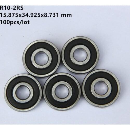100pcs/lot R10-2RS R10RS R10 2RS RS 5/8" x 1 3/8" x 0.344"inch shielded bearing Deep Groove Ball bearing 15.875x34.925x8.731 mm