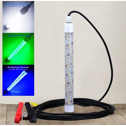 20W 108 LED Submersible Fishing Light Green IP68 Multifunction Boat Mounted