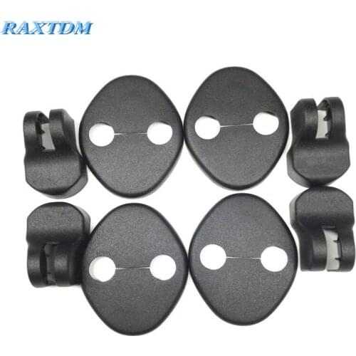 4Pcs Car Waterproof Door Lock Protective Cover + 4Pcs Door Check Arm Protection Cover For KIA Sportage R 2010 2011 2012 2013