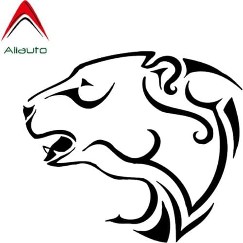 Aliauto Cartoon Car Sticker Coolest Polar Bear Decoration Waterproof Reflective Creative Animals Decal Black/Silver,13cm*11cm